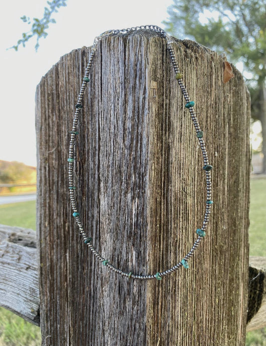 Natural Turquoise Seed Choker