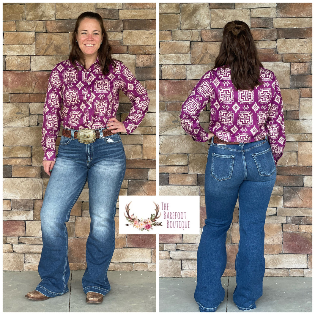 High Rise Holly (dark wash)